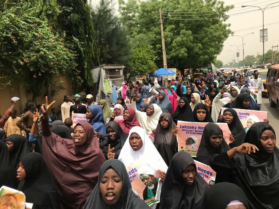  free zakzaky protest in kano on 15 may 2018 